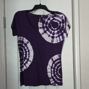 Purple Tie-Dye Women's Top